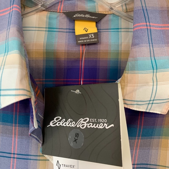 Women's Eddie Bauer FreeDry Plaid Mountain Shirt XS - Picture 3 of 5